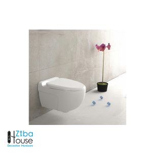توالت فرنگی وال هنگ چینی گلسار مدل پلاتوس