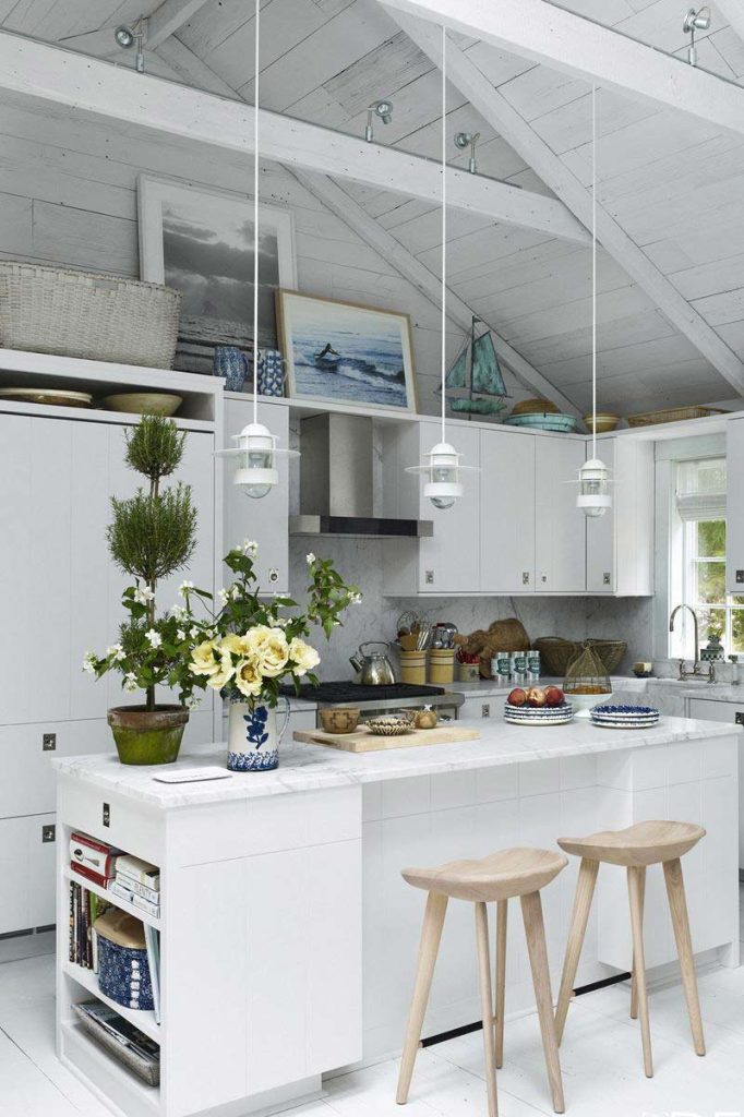 ایده 33 دکوراسیون آشپزخانه رنگ سفید