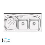 سینک نیمه فانتزی روکار پرنیان استیل PS 2102